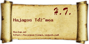 Hajagos Tímea névjegykártya