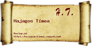 Hajagos Tímea névjegykártya